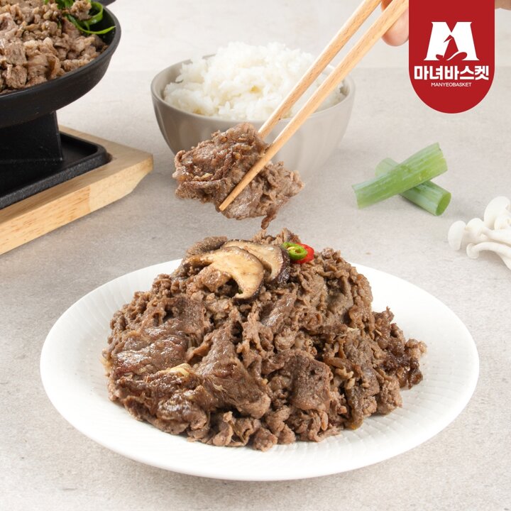 [마녀바스켓] 육향가득 달콤 부드러운 광양식 소불고기 300g x 8팩