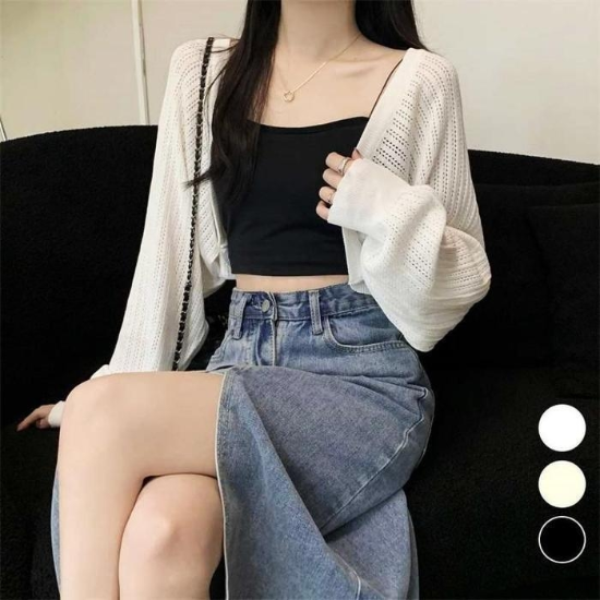 31585403-펀칭여성트렌디소재편한볼레로여름얇은