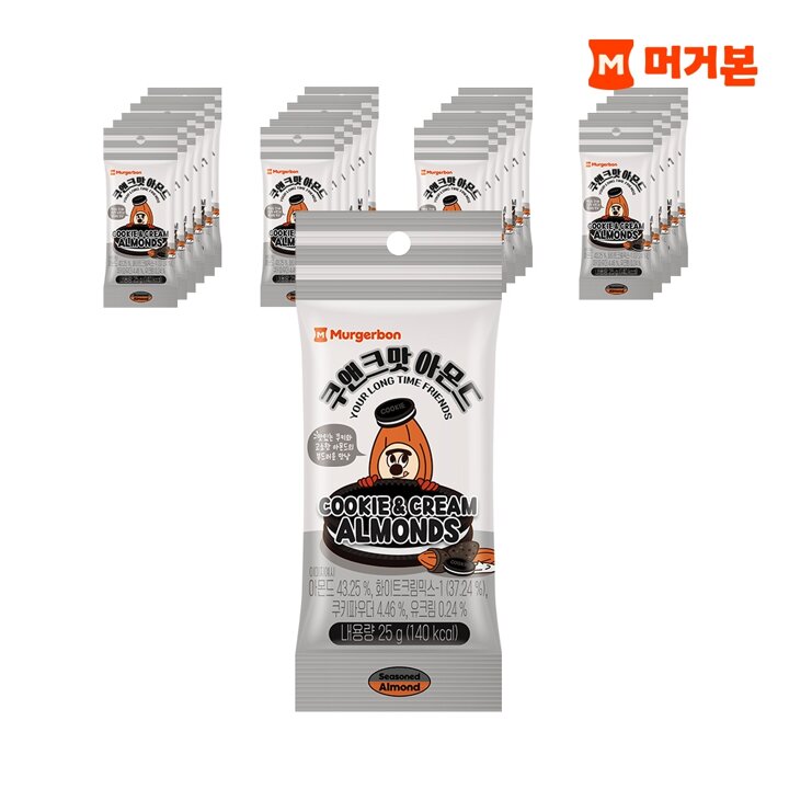 [G]머거본 쿠앤크맛아몬드 25G (NEW밍글링)*24개