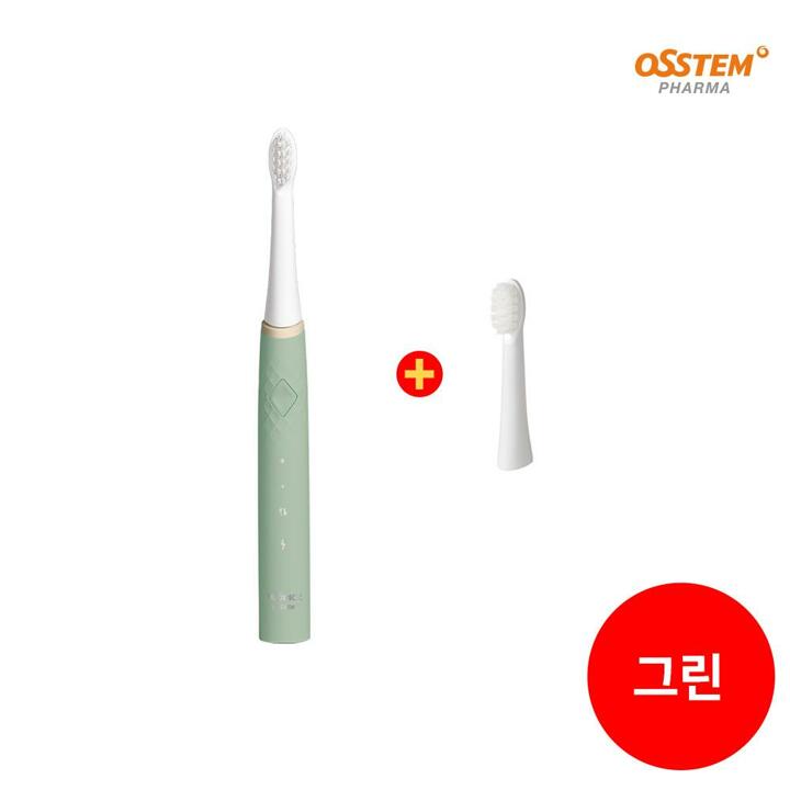 그린) 오스템 와픽 음파칫솔 1세트