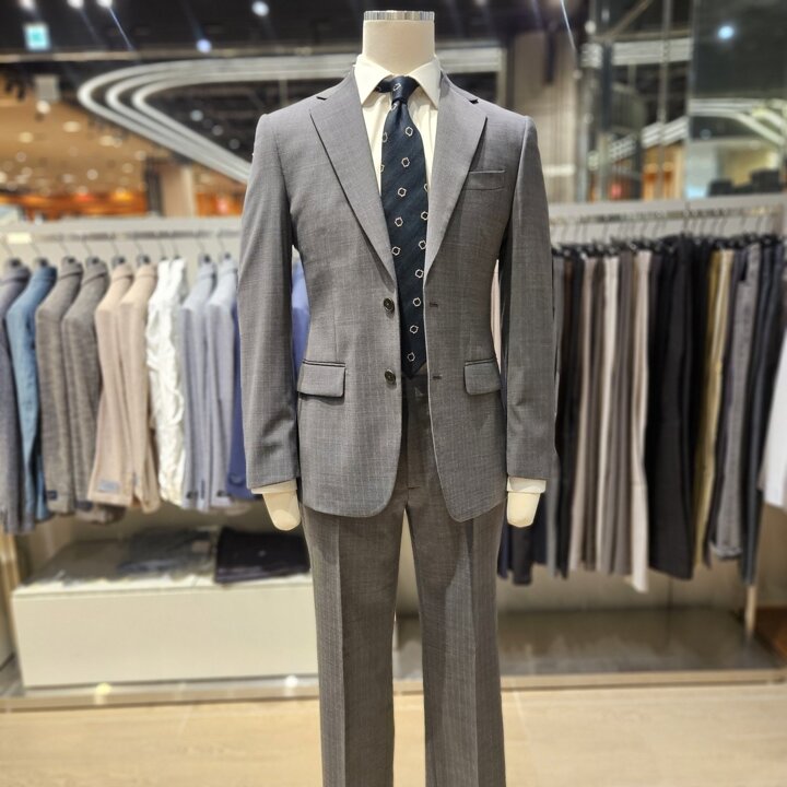 (신세계하남점)renoma S/S 프리미엄 그레이 스트라이프 슈트 RQIMSJ17A
