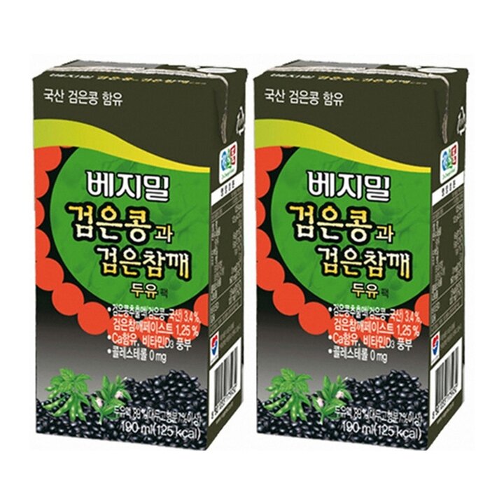 정식품 베지밀검은콩 검은참깨 190ml 16팩