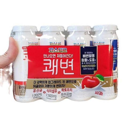 파스퇴르 쾌변 요구르트 사과 150ml X 4입 x 2개 b47575 (29270058)