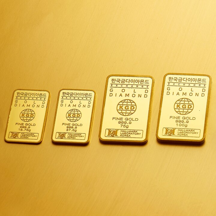 [한국금다이아몬드] 순금 골드바 24K 3.75g 999.9 금시세