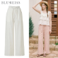 [블루레이스] 린넨 터치 밴딩 와이드 팬츠_B6M1PT7551