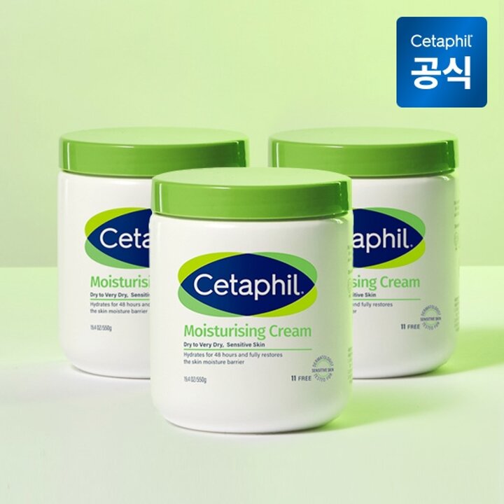 세타필 모이스춰라이징 크림 550g 3개