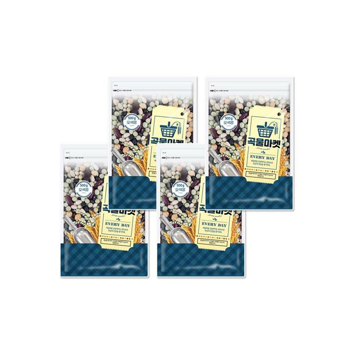[더프레시] 곡물마켓 오색콩 500g x 4