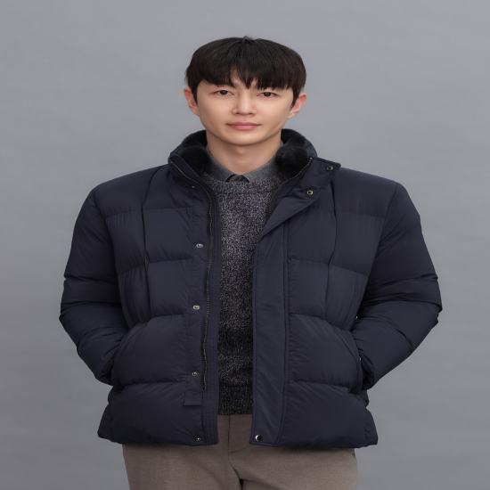 패션플러스[741044] SN PAT 남성 겨울 렉스퍼N/P퀼팅중기장다운 1L<b>72003</b>