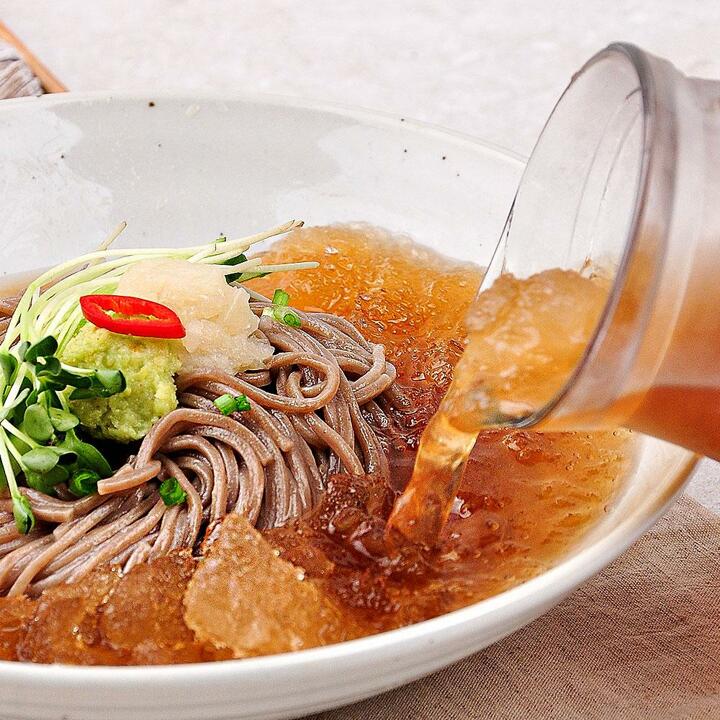 메밀소바 6인분세트 (면1kg+메밀장국 6봉)