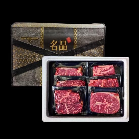 블랙앵거스 탑초이스 구이세트 2호 (척아이롤200gx2팩+토시살200g+갈비살200g+살치살200g+부채살200g)