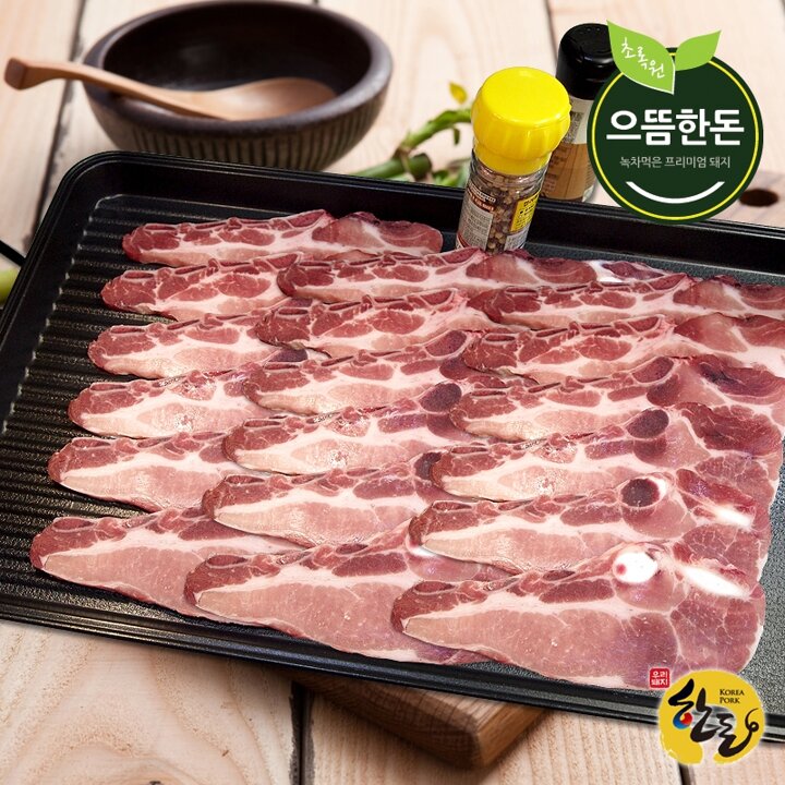 [으뜸한돈] 국내산 한돈 냉동 돼지LA갈비 500g+500g(구이용)