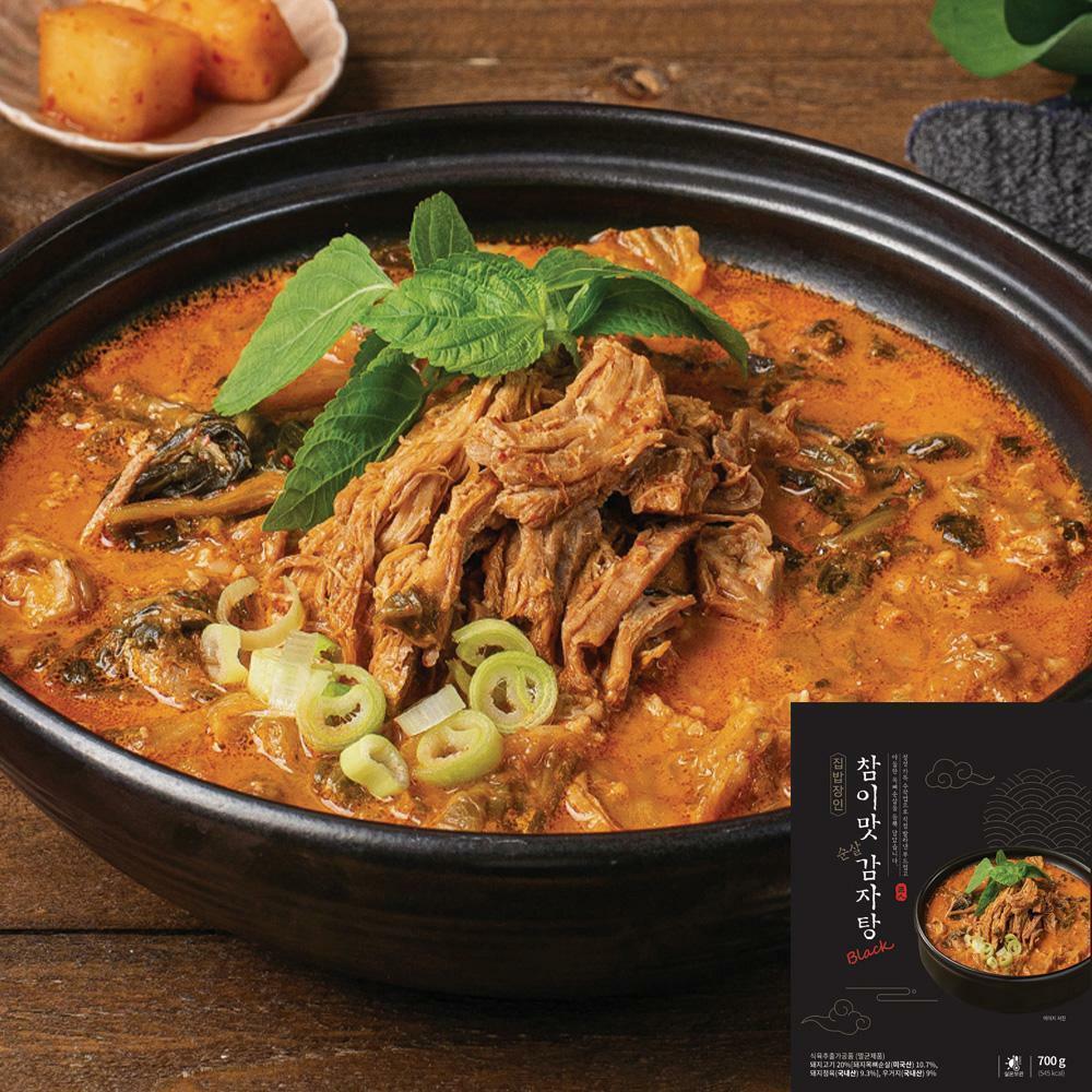 집밥장인 참이맛 순살감자탕 블랙 700g X 10팩