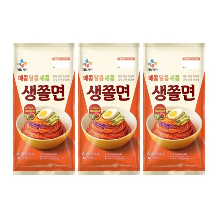 CJ 생쫄면(4인) 909g x3개