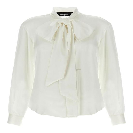 [해외배송] 25SS 디스퀘어드2 블라우스 S75DL0893S78302100 White