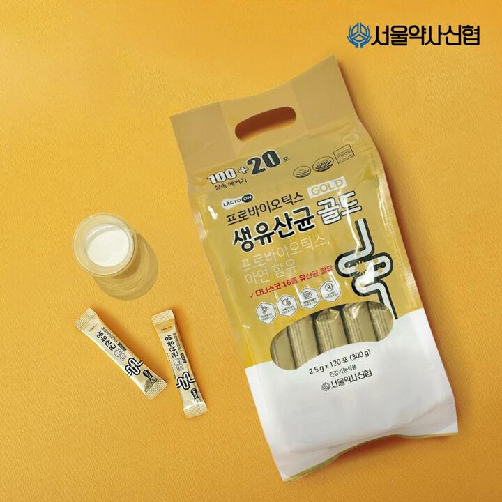 [G] 서울약사신협 프로바이오틱스 생유산균 골드 2.5g 120포 2개(240포)