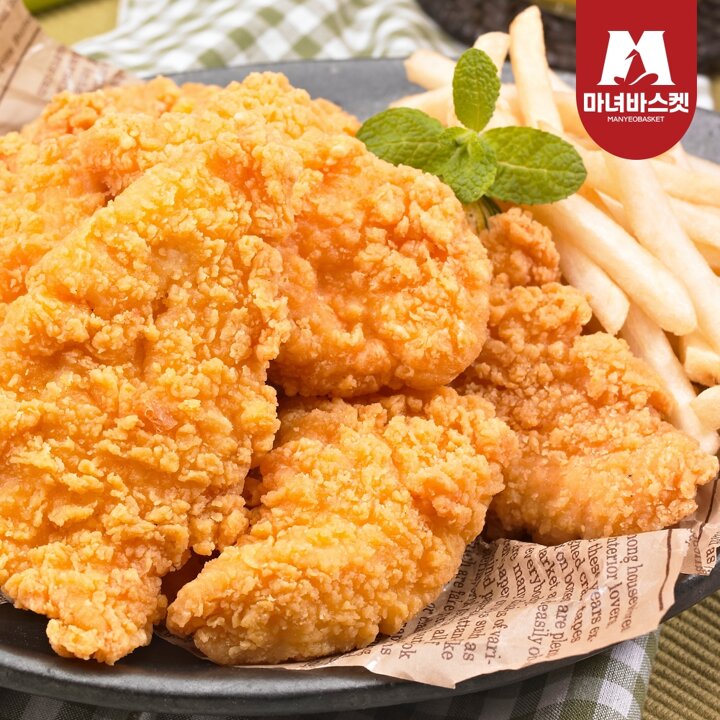 [마녀바스켓] 맘스터치 시그니처 치킨텐더 1kg x2팩