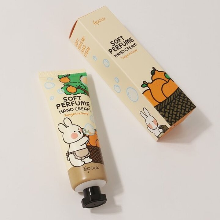 (1+1)에뿌 소프트 퍼퓸 핸드크림 텐저린 솝 50ml /고보습 핸드크림