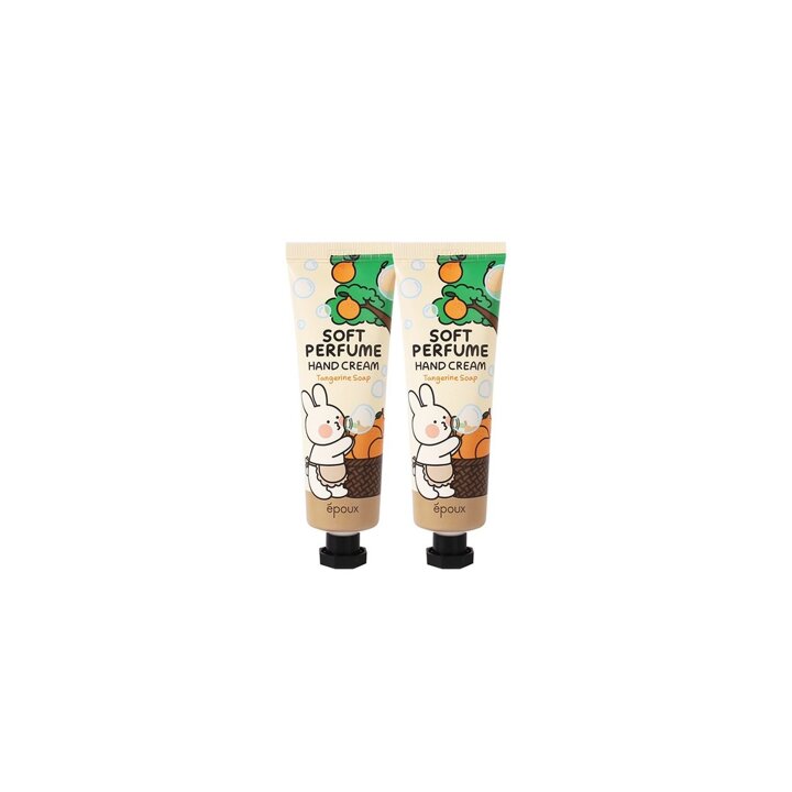 (1+1)에뿌 소프트 퍼퓸 핸드크림 텐저린 솝 50ml /고보습 핸드크림
