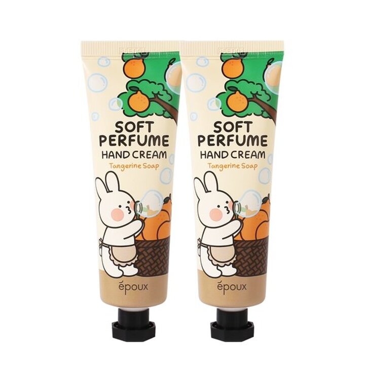 (1+1)에뿌 소프트 퍼퓸 핸드크림 텐저린 솝 50ml /고보습 핸드크림