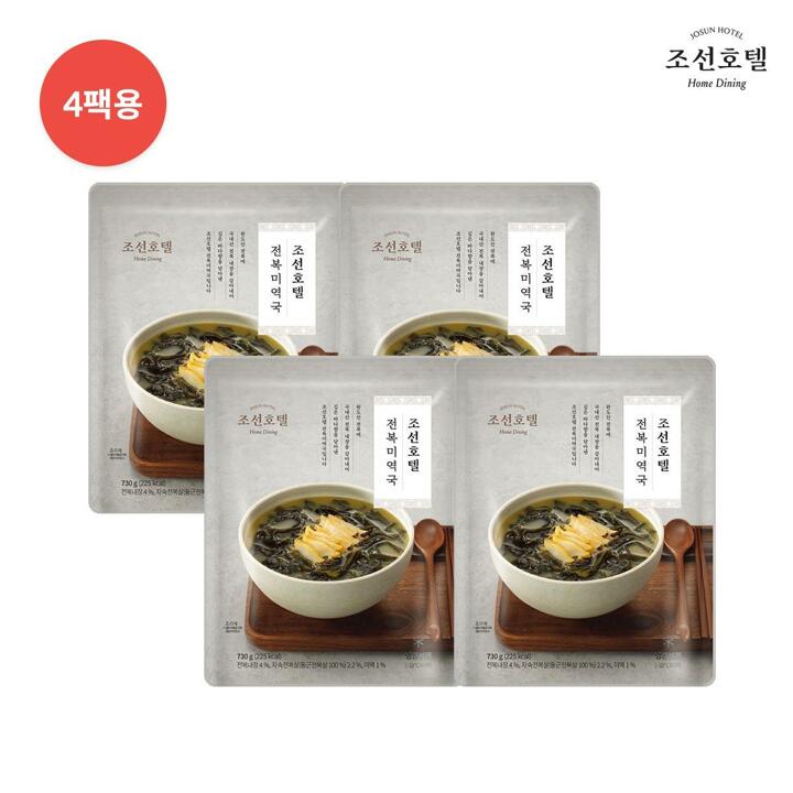 조선호텔 전복 미역국 730g x 4팩