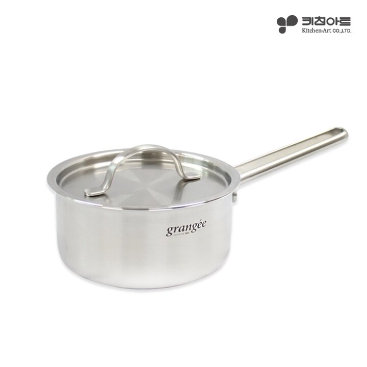 키친아트 그랑제 통3중 스텐레스 인덕션 편수냄비 16cm