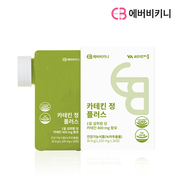 에버비키니 카테킨 정 플러스 1100 mg 1박스 28정 4주분 다이어트보조제