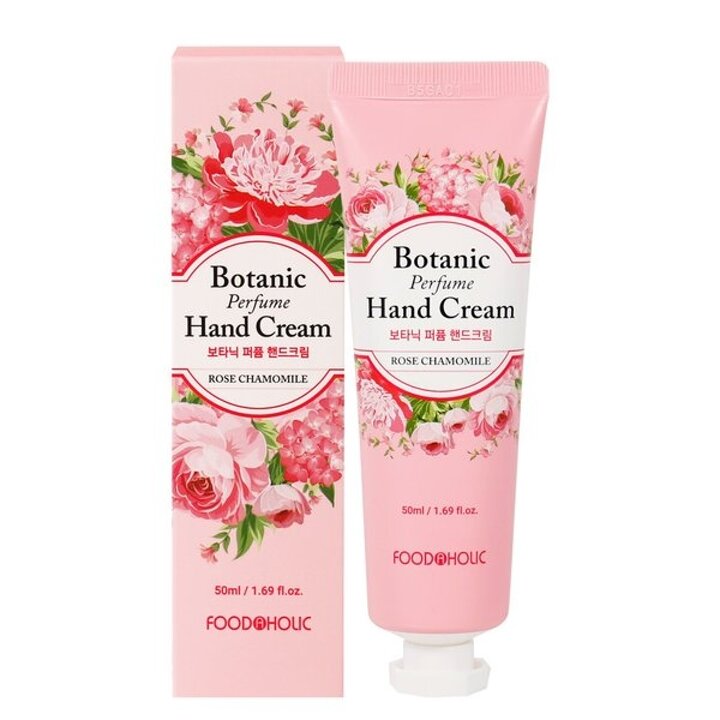 (무배)푸드어홀릭 보타닉 퍼퓸 핸드크림 로즈 캐모마일 50ml /향기좋은