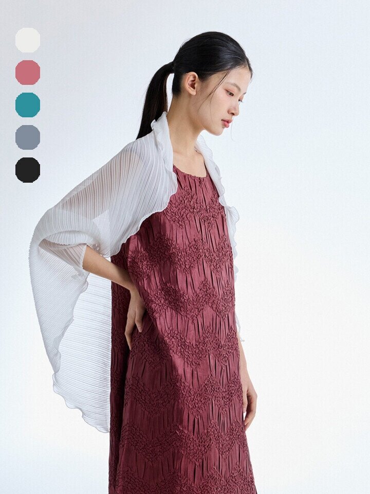 [최초가 38000원] 일자 플리츠 숄 스카프EPSCM226002