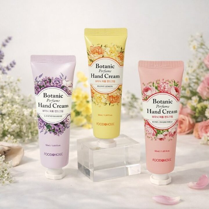 (무배)푸드어홀릭 보타닉 퍼퓸 핸드크림 50ml 택1 /라벤더 로즈 피오니 무배