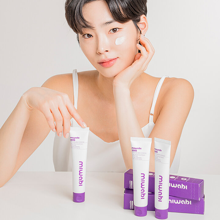 미와비 화이트닝 스팟코렉터 75ml 2개  미백 기미 검버섯 잡티 색소침착 착색케어 깨순이크림