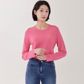[ZISHEN] 글리터 라운드 니트 LFKTP201_PK
