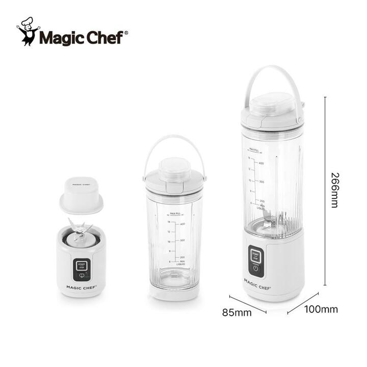 매직쉐프 무선 미니 믹서기 MBL P450 W 화이트 소형 블렌더 휴대용 믹서기 텀블러