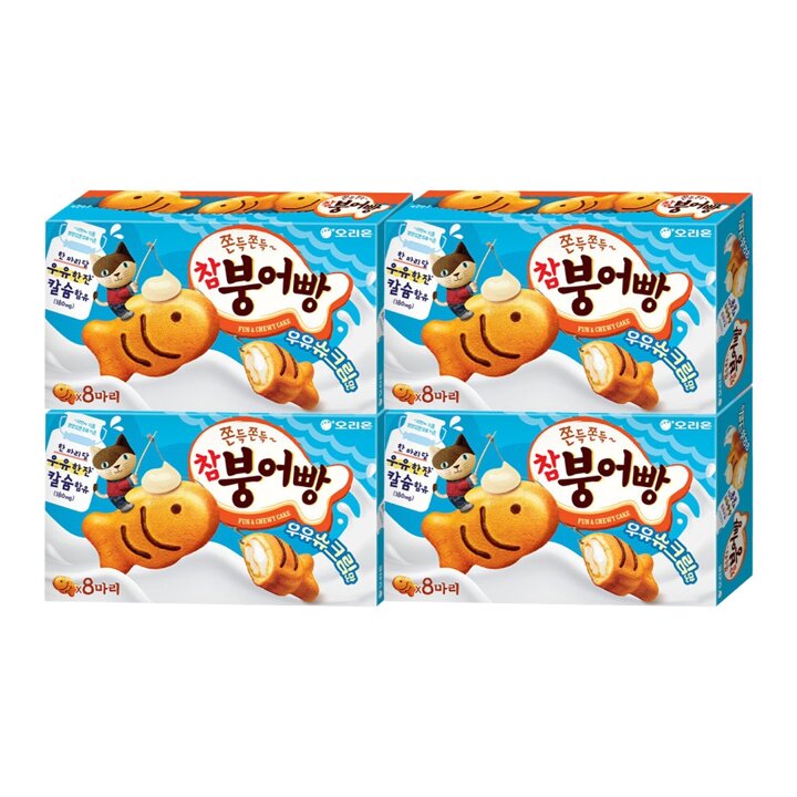 참붕어빵 우유슈크림맛 232g x4
