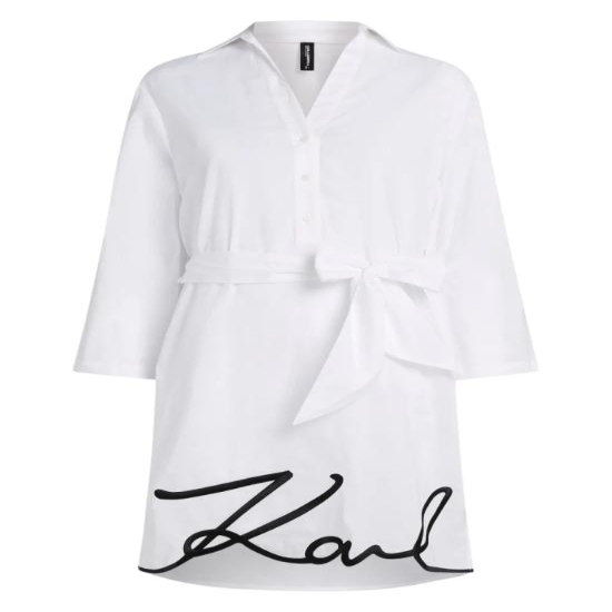 [해외배송] 26SS 칼라거펠트 원피스 A2W46075 White