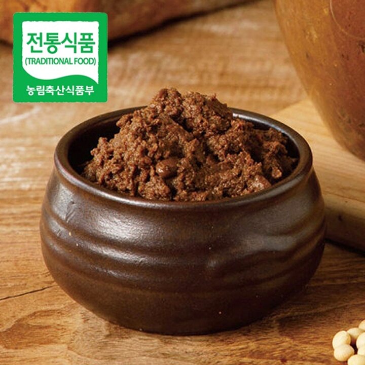 [웰굿][전통식품인증] 국내산 안동 구수한 재래식 된장 1kg