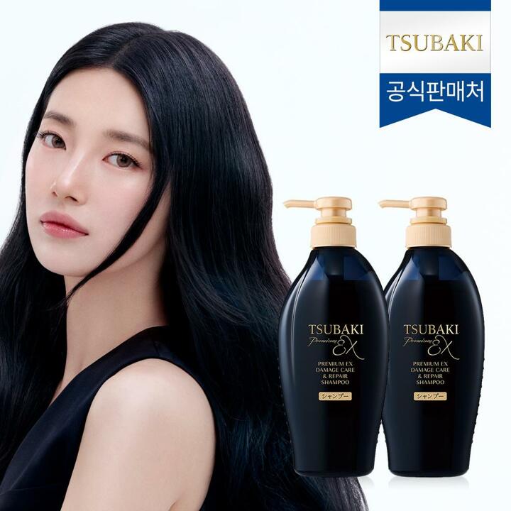 츠바키 프리미엄 EX 데미지케어 앤 리페어 샴푸 450ml 2개 