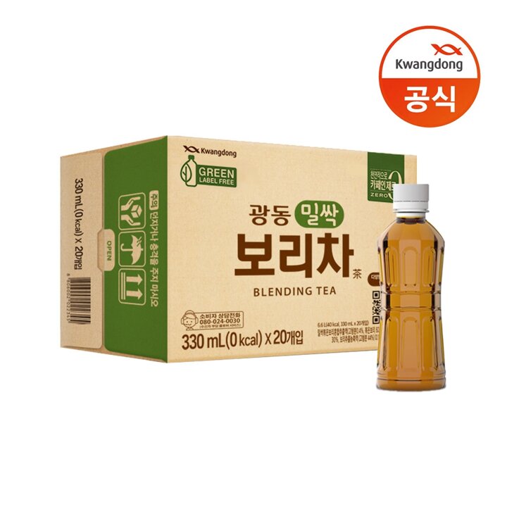 (광동) 밀싹보리차 무라벨 330ml x 20pet