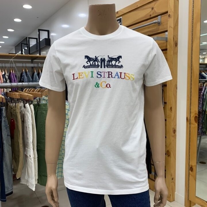 0리바이스 남여 공용 자수 로고 반팔티셔츠 22495-0054DJ