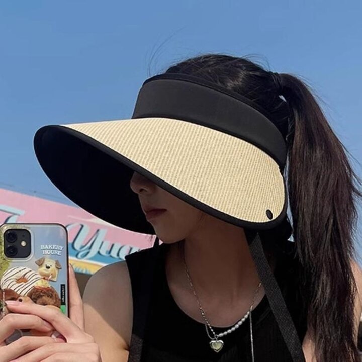 여성햇빛차단썬캡여름햇빛가리개모자챙넓은