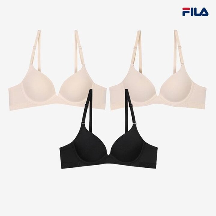 [휠라 언더웨어] 에센셜 베이직 와이어브라 3종 택1 (FI4BAG1642F SCR)