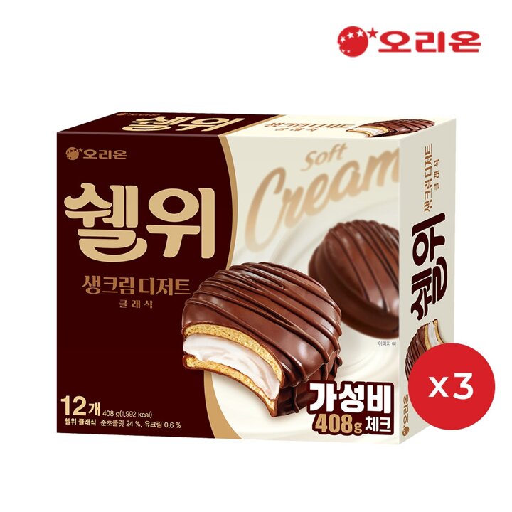 오리온 쉘위 클래식 12P(408g) 3개