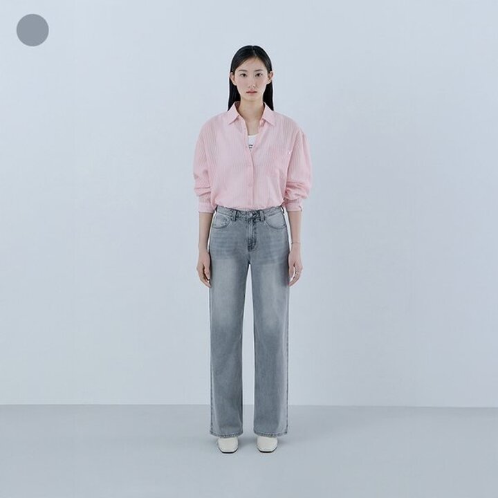 (신세계강남점)YQ1D9095 [코어] 여성 그레이 와이드