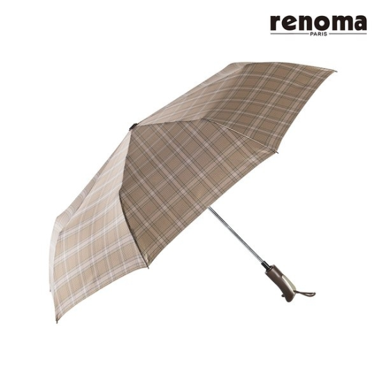 작은체크 자외선 차단 90퍼센트 반자동 방풍 우산 RSA-508