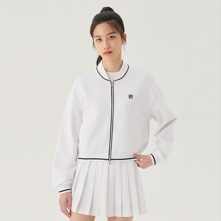 (광주신세계)[FILA] 소프트 져지 봄버 자켓 (FS2FTG1361F WHI)