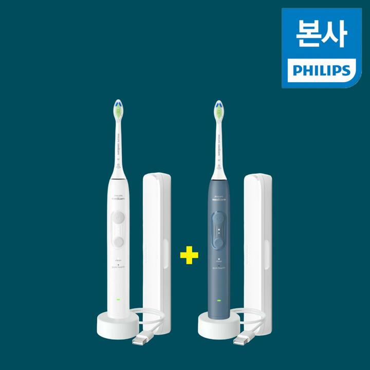 [방송에서만] 필립스  소닉케어 퍼펙트클린 음파칫솔 더블세트  HX4043/48 + HX4043/41