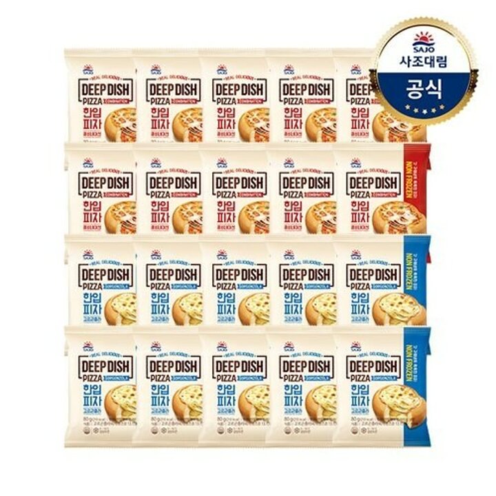 대림냉장ㅣ한입피자 콤비네이션 80g x5개 +고르곤졸라 80g x5개