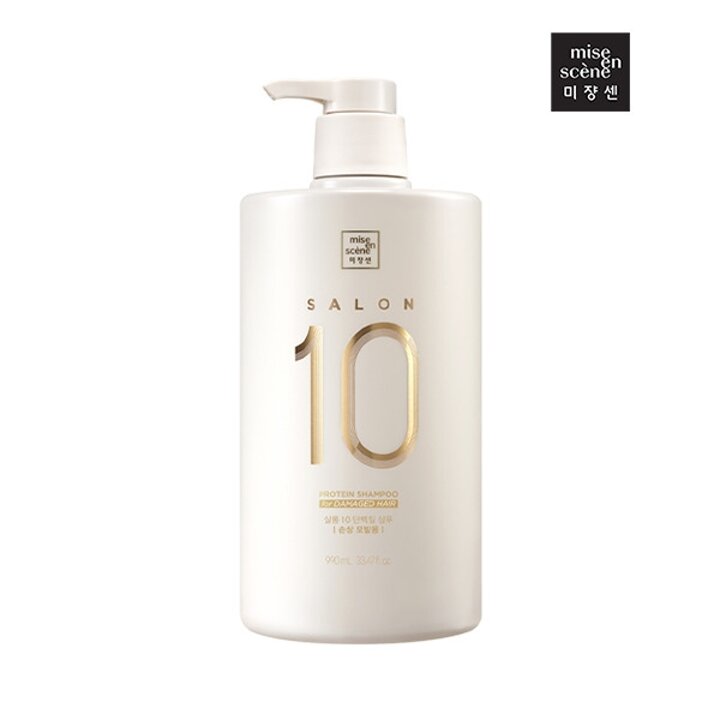 미쟝센 살롱10 단백질 샴푸(손상) 990ml, 1개