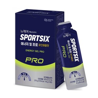 [대상웰라이프] 뉴케어 스포식스 에너지 젤 프로 파인애플맛 (45gx6포) 1박스
