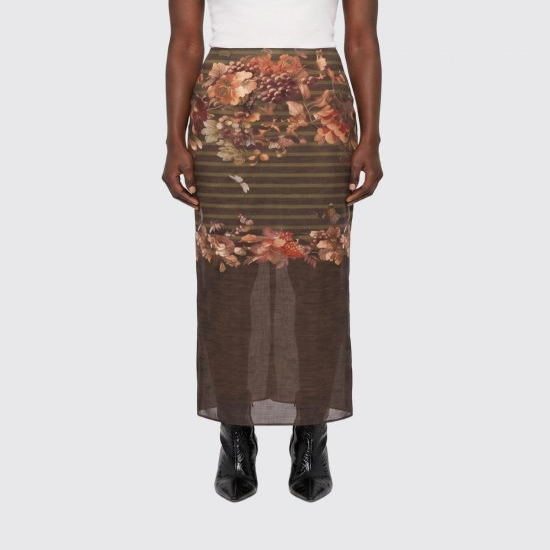 [해외배송] 26SS 장 폴 고티에 스커트 SK032M014P41 90 Brown