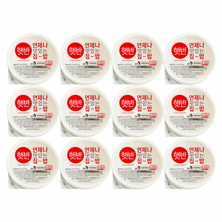 햇반 백미밥 210g 12개
